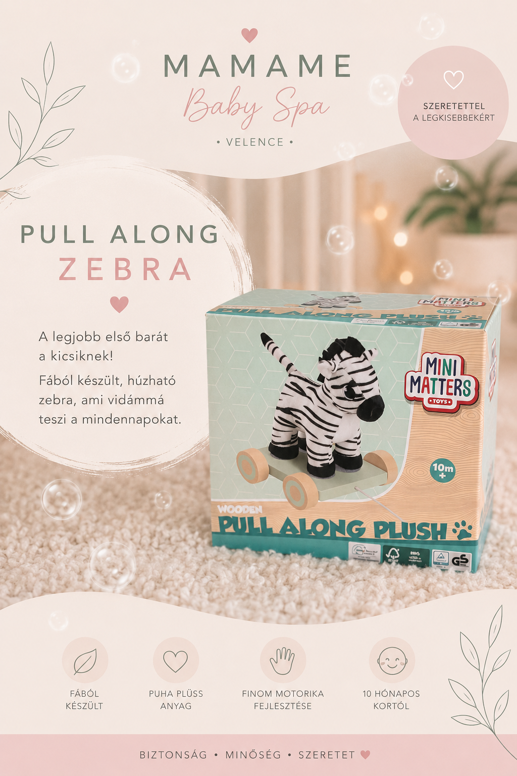 Pull Along Zebra